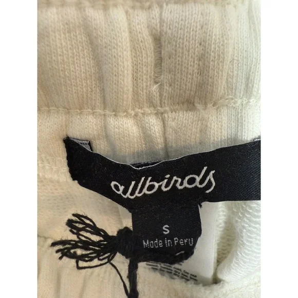 Allbirds Mens Organic Pima Cotton R&R Sweatpants Small NWT Natural White - Picture 4 of 8